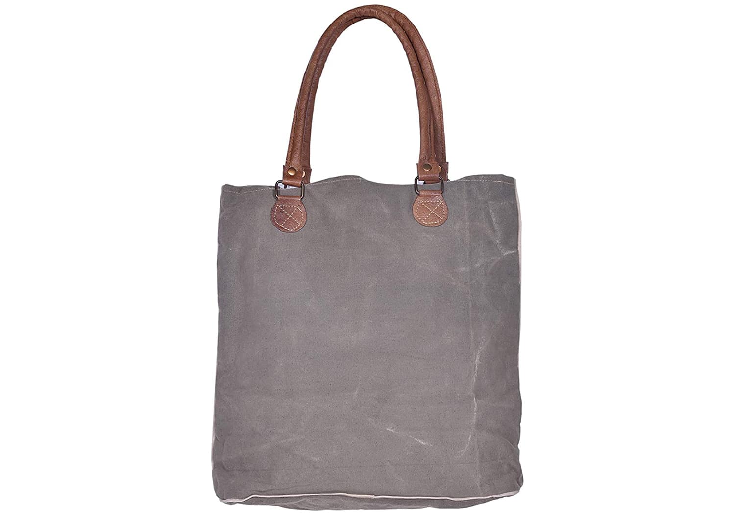 Elisaa Gray Canvas Bag Unique & Best Modern Furniture Online Store